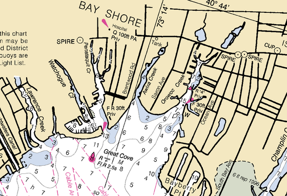 Bay Shore Nautical Chart 12352